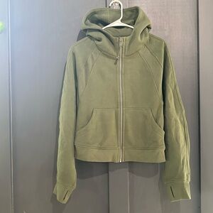 Lululemon Scuba Oversized Half Zip - Green Twill - Size M/L